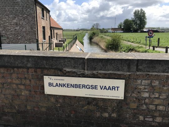Fietsroute fietsblog Vaart Blankenberge polders
