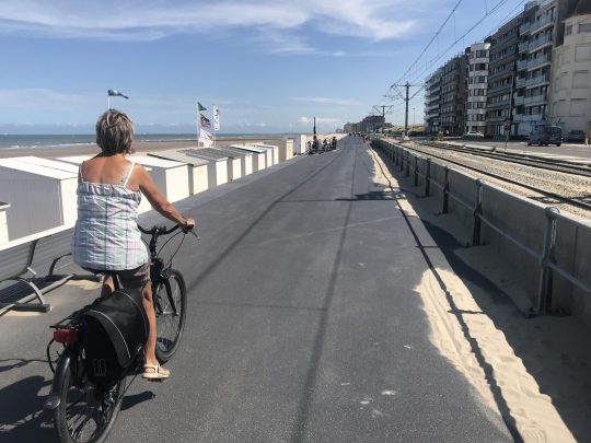 Fietsroute fietsblog review Raversijde zeedijk